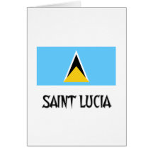 Saint Lucia Flag Cards