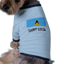 Saint Lucia Flag pet clothing by flagshirt Saint Lucia Flag pet clothing