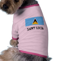 Saint Lucia Flag pet clothing by flagshirt Saint Lucia Flag pet clothing