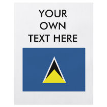 Saint Lucia Flag flyers by flagshirts Saint Lucia Flag flyers