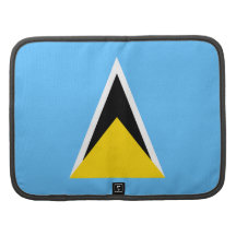 Saint Lucia Flag Folio Organizers
