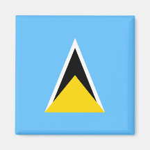 Saint Lucia Flag Magnet
