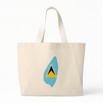 Saint Lucia flag map bags by FlagStore Saint Lucia flag map bags