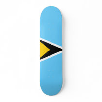 Saint Lucia Flag Skate Boards