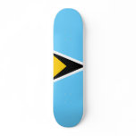 Saint Lucia Flag Skate Boards