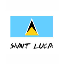 Saint Lucia Flag t-shirts by flagshirt Saint Lucia Flag t-shirts