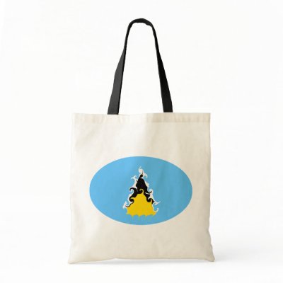 Saint Lucia Gnarly Flag Bag by Flagnostic