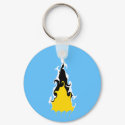 Saint Lucia Gnarly Flag keychains