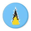 Saint Lucia Gnarly Flag magnets