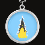 Saint Lucia Gnarly Flag necklaces