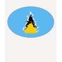Saint Lucia Gnarly Flag T-Shirt
