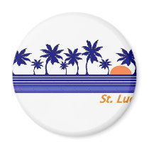 Saint Lucia Refrigerator Magnet