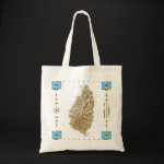 Saint Lucia Map Flag Border Bag