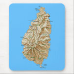 Saint Lucia Map Mousepad