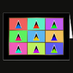 Saint Lucia Multihue Flags Greeting Card