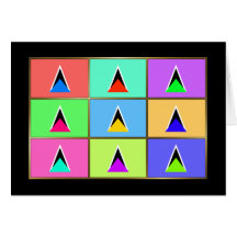 Saint Lucia Multihue Flags Greeting Card