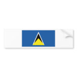 Saint Lucia National Flag Bumper Sticker
