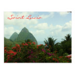 Saint Lucia Pitons Postcard