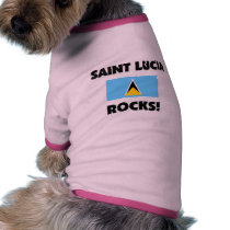 Saint Lucia Rocks pet clothing by flagshirt Saint Lucia Rocks pet clothing