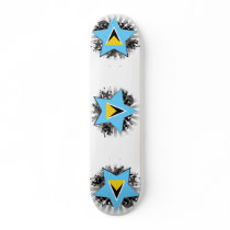 Saint Lucia Star Skate Deck