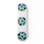 Saint Lucia Star Skate Deck
