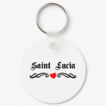Saint Lucia Tattoo Style keychains by repofcountries Saint Lucia Tattoo Style keychains
