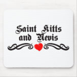 Saint Lucia Tattoo Style Mouse Pad