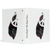 Saint Lucia Trendy Peace Sign with Saint Lucian ma 3 Ring Binder