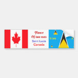 Saint lucian-canadian bumper stickers