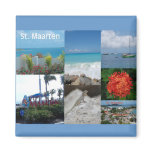 Saint Maarten Photo Collage by Khoncepts Fridge Magnets