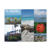 Saint Maarten Photo Collage by Khoncepts Post Cards