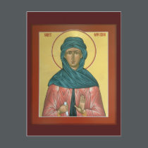 Saint Macrina Prayer Card postcards