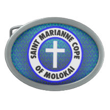 Saint Marianne Cope of Molokai Oval Belt Buckle