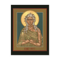 Saint Mary of Egypt Prayer Card postcards