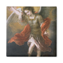 Saint Michael banishes the devil to the abyss Fridge Magnet