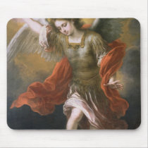Saint Michael banishes the devil to the abyss Mouse Pads