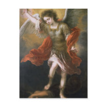 Saint Michael banishes the devil to the abyss Postcards