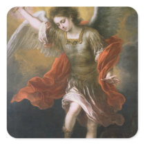 Saint Michael banishes the devil to the abyss Stickers