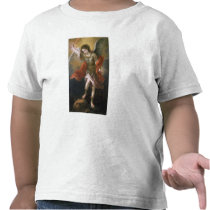 Saint Michael banishes the devil to the abyss Tee Shirt