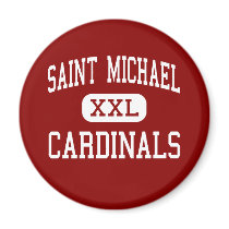 Saint Michael - Cardinals - High - Saint Michaels magnets by customteamsportswear Saint Michael - Cardinals - High - Saint Michaels magnets