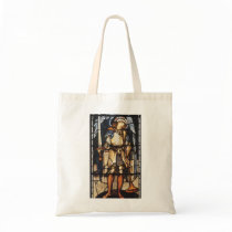Saint Michael (stained glass) by Burne Jones Bags