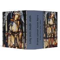 Saint Michael (stained glass) by Burne Jones Vinyl Binder
