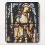 Saint Michael (stained glass) by Burne Jones Mousepad
