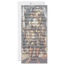 Saint Michael (stained glass) by Burne Jones Rack Card Template