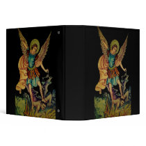 Saint Michael the Archangel Black Binder