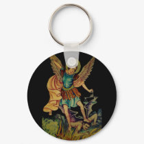 Saint Michael The Archangel keychains