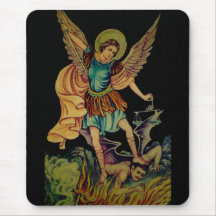 Saint Michael The Archangel Mouse Pad
