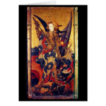 Saint Michael Vanguishing the Devil Greeting Cards