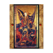 Saint Michael Vanquishing the Devil  Prayer Card Postcards