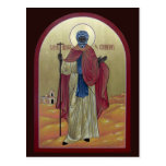 Saint Moses the Ethiopian Prayer Card Post Card